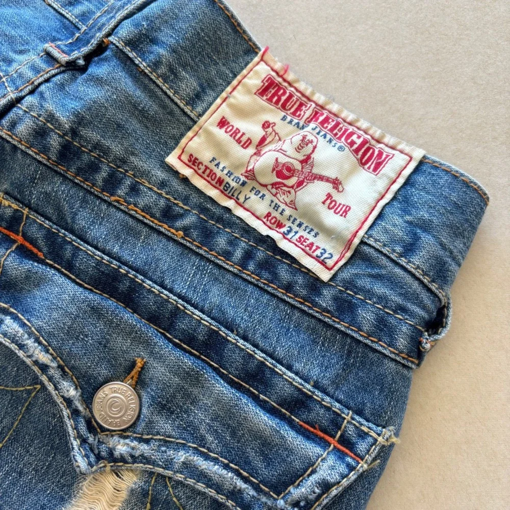 Y2K True Religion Billy Distressed Baggy‎ Jeans